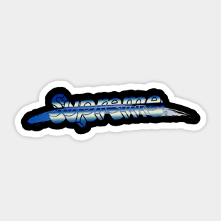 Supreme chrome logo sticker discount